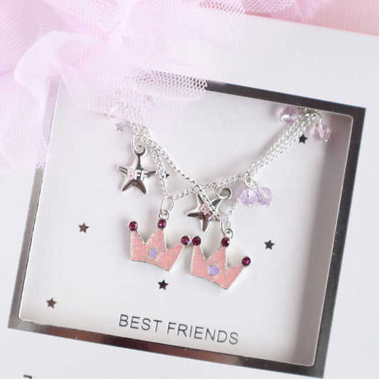 Princess Tiara BFF Necklace Set