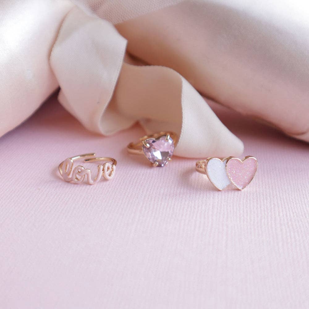 Crystal Heart Ring (With Box)