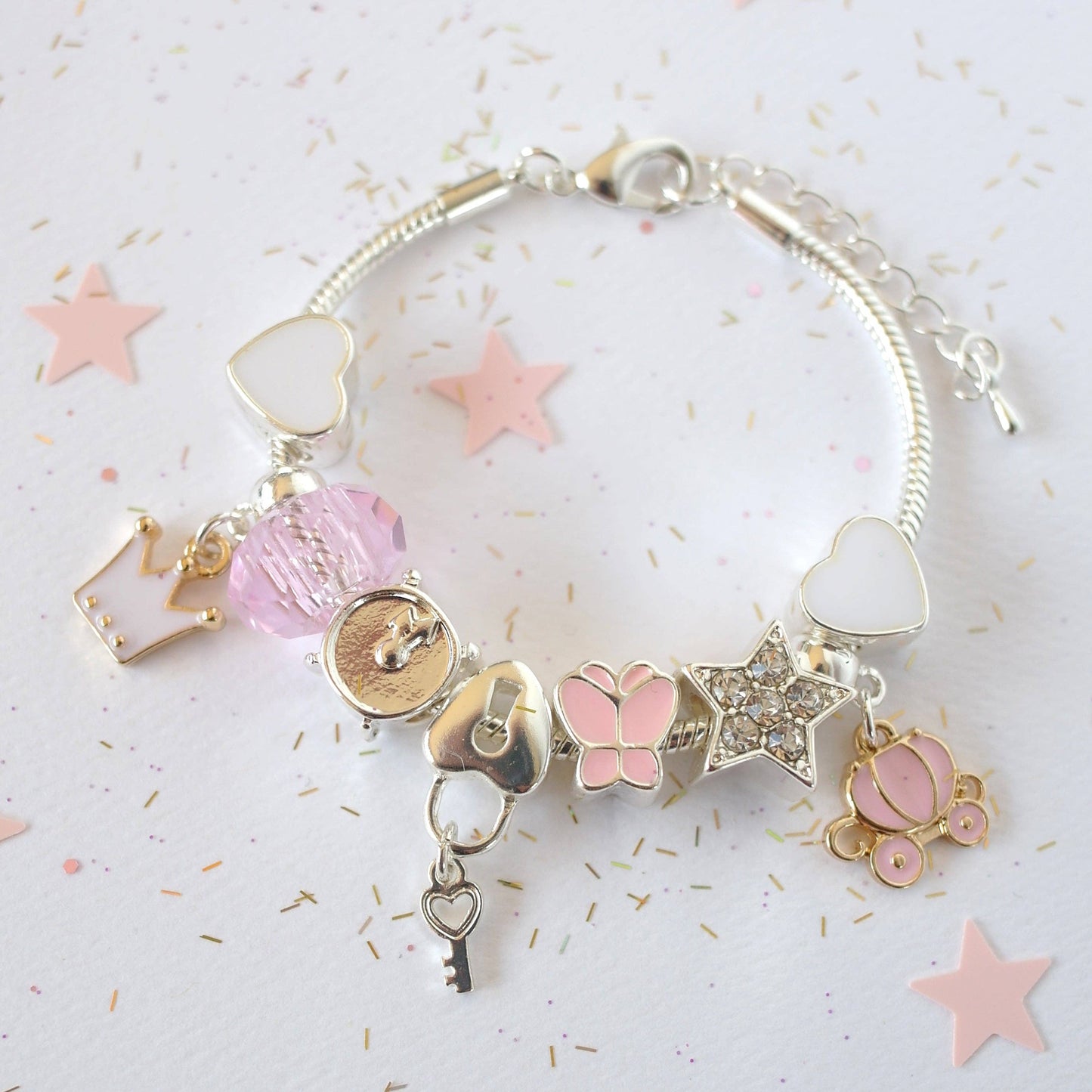 Cinderella Charm Bracelet: Boxed