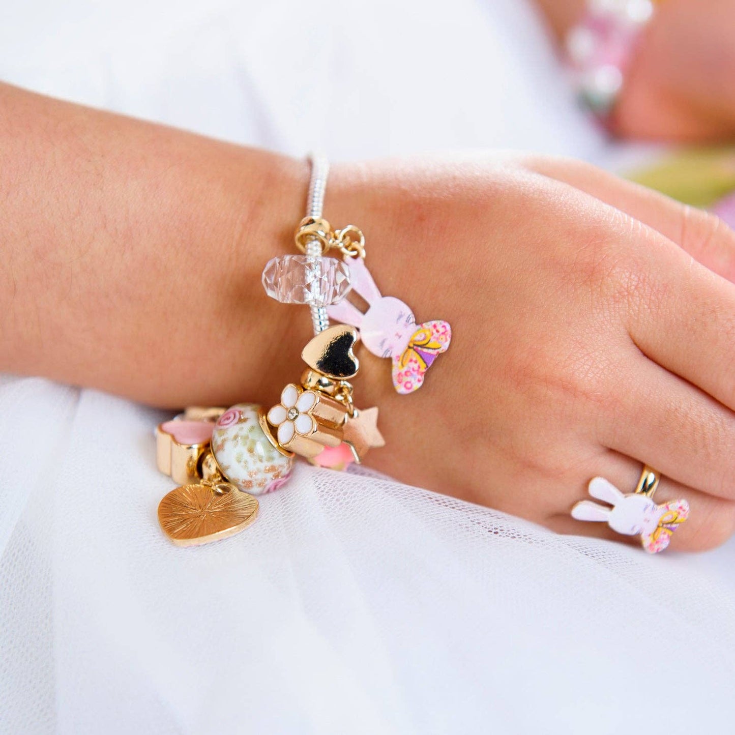 Petite Fleur BunBun Charm Bracelet: Boxed