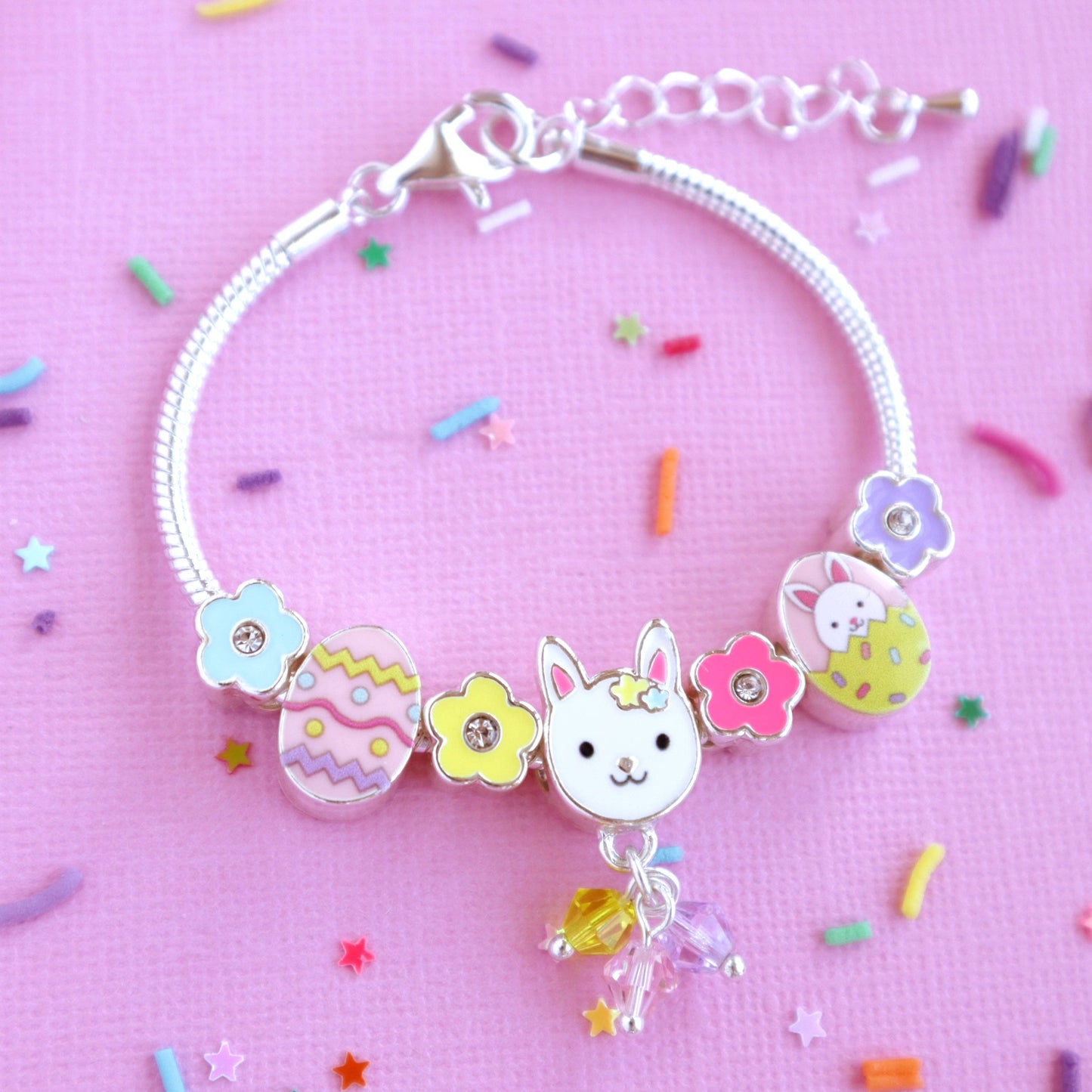 Tea Party Bunny Charm Bracelet