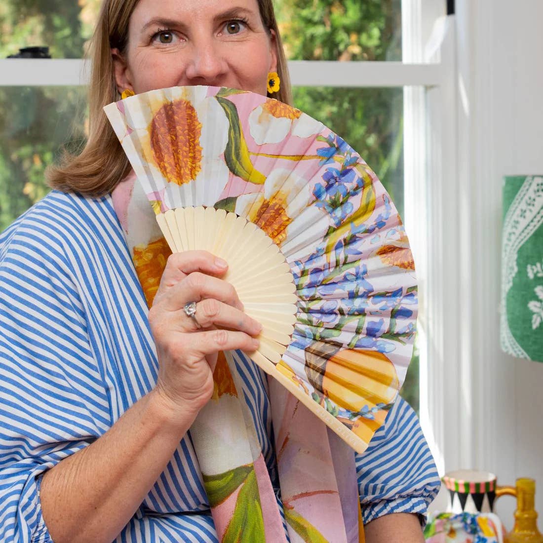 RO x Kate Quinn Lots of Lemons Hand Fan