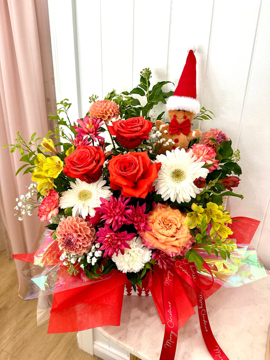 Gingerbread Box Arrangement