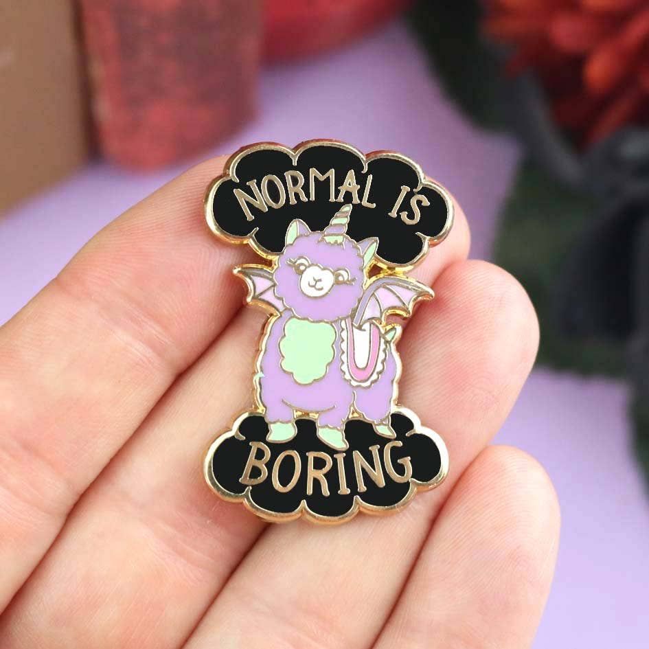 Normal Is Boring Lapel Pin