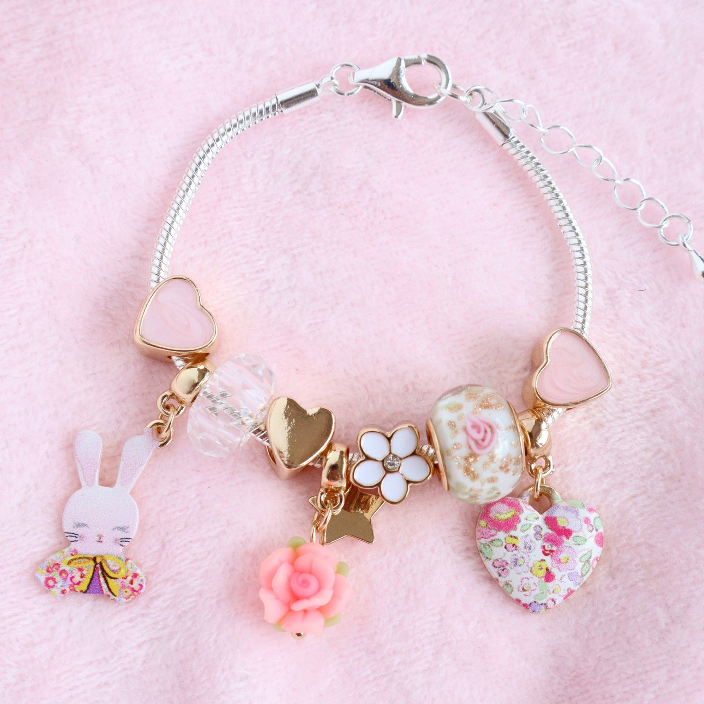 Petite Fleur BunBun Charm Bracelet: Boxed