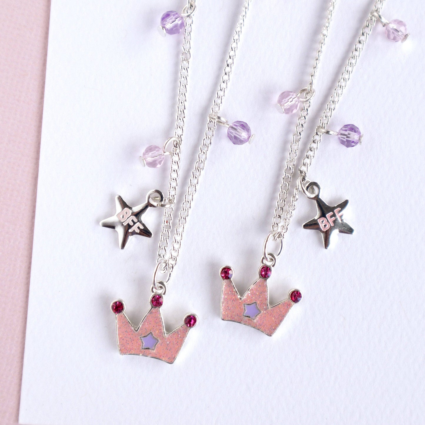 Princess Tiara BFF Necklace Set